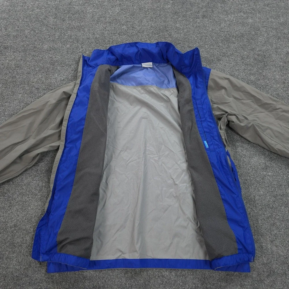 Kansas‎ Jayhawks Jacket Mens Large Gray NCAA Football Columbia Full Zip Hooded